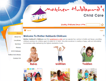 Tablet Screenshot of motherhubbardschildcare.ie